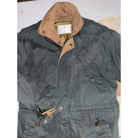 Towne From London Fog Full Zip Closure Men's Regular Size Medium Green Jacket - Picture 2 of 16